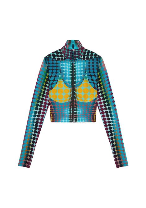 top high neck ls donna multicolor JEAN PAUL GAULTIER | 26/01-W-TO443-J042P502710